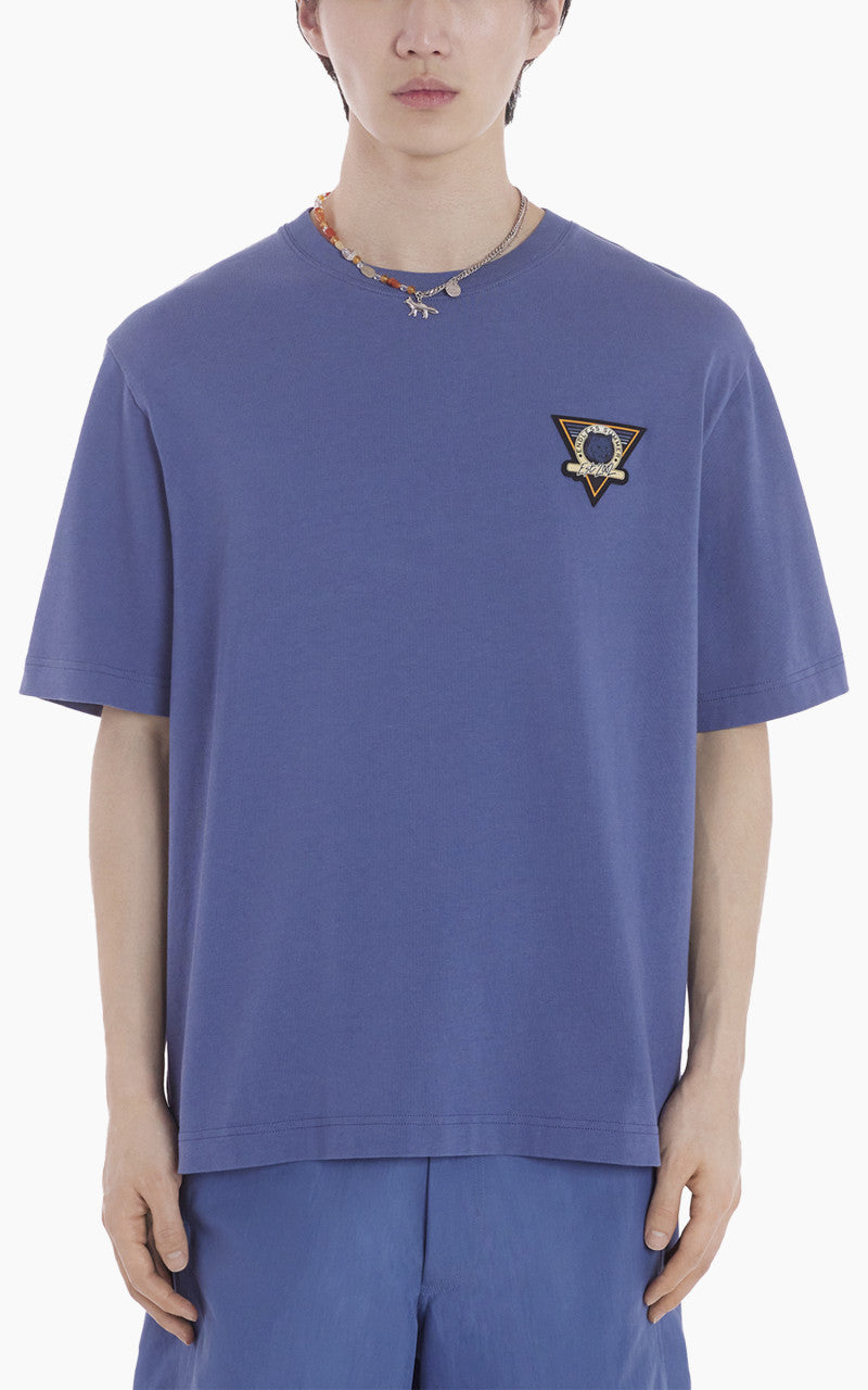 Maison Kitsuné Surf Collage Oversize T-Shirt Storm Blue