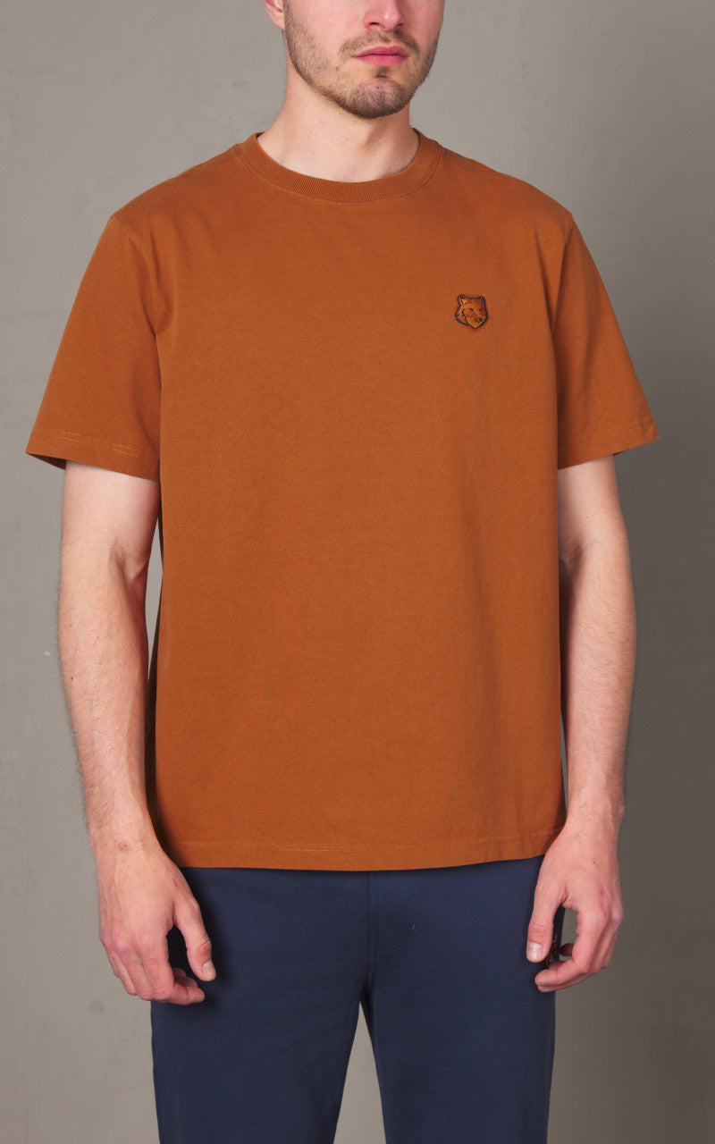 Maison Kitsuné Bold Fox Head Patch Comfort T-Shirt Tobacco