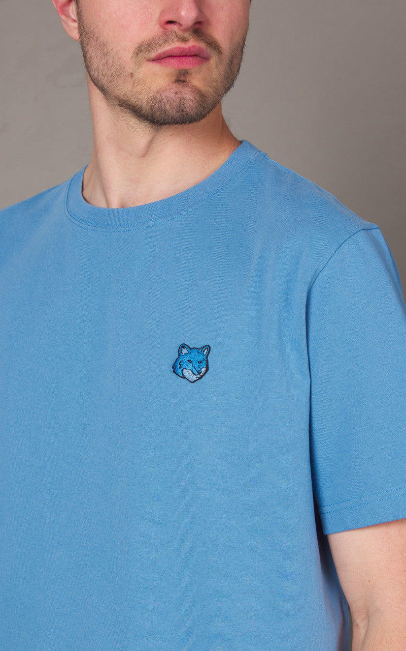Maison Kitsuné Bold Fox Head Patch Comfort T-Shirt Hampton Blue