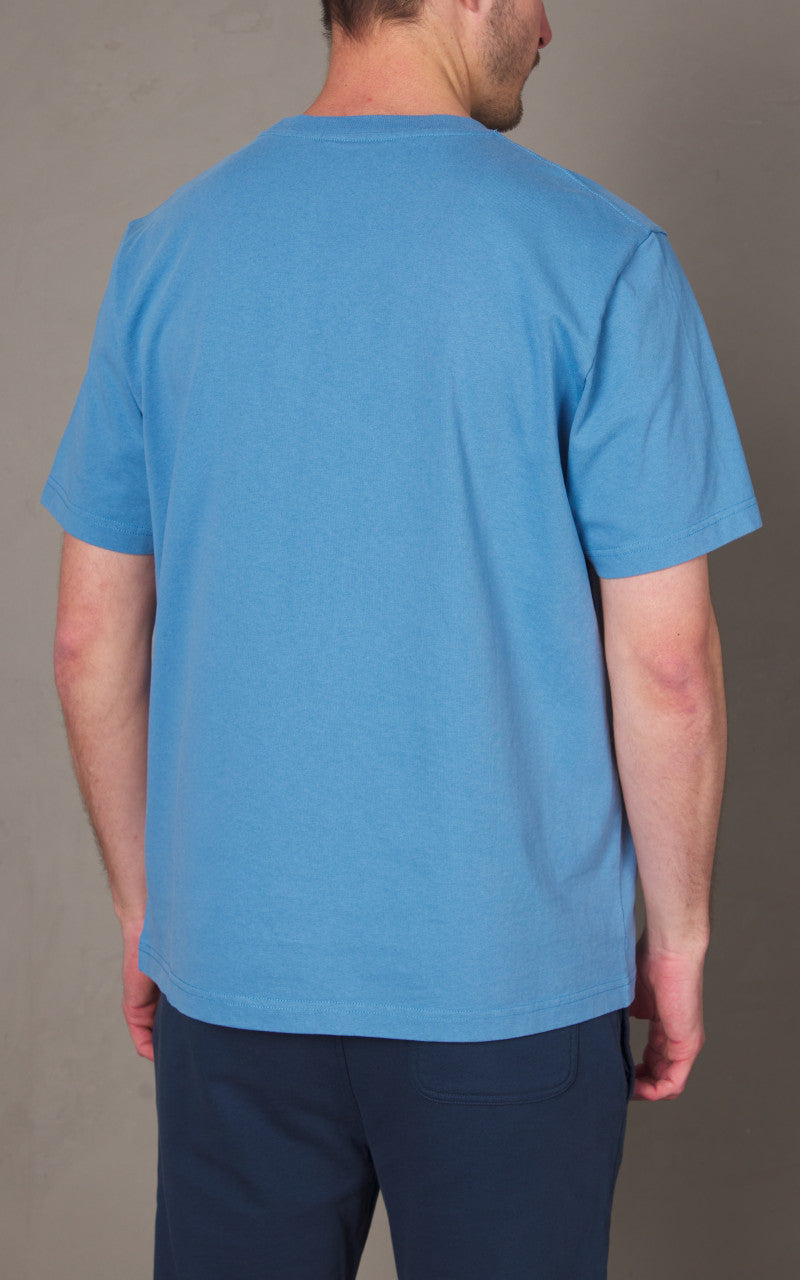 Maison Kitsuné Bold Fox Head Patch Comfort T-Shirt Hampton Blue