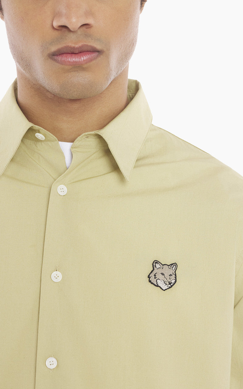 Maison Kitsuné Bold Fox Head Relaxed Shirt Canvas