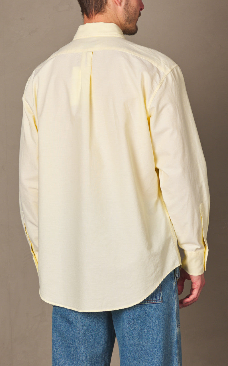 Maison Kitsuné Contour Fox Head Skate Shirt Chamomile