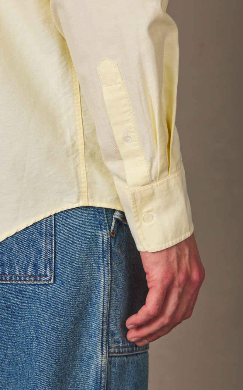 Maison Kitsuné Contour Fox Head Skate Shirt Chamomile