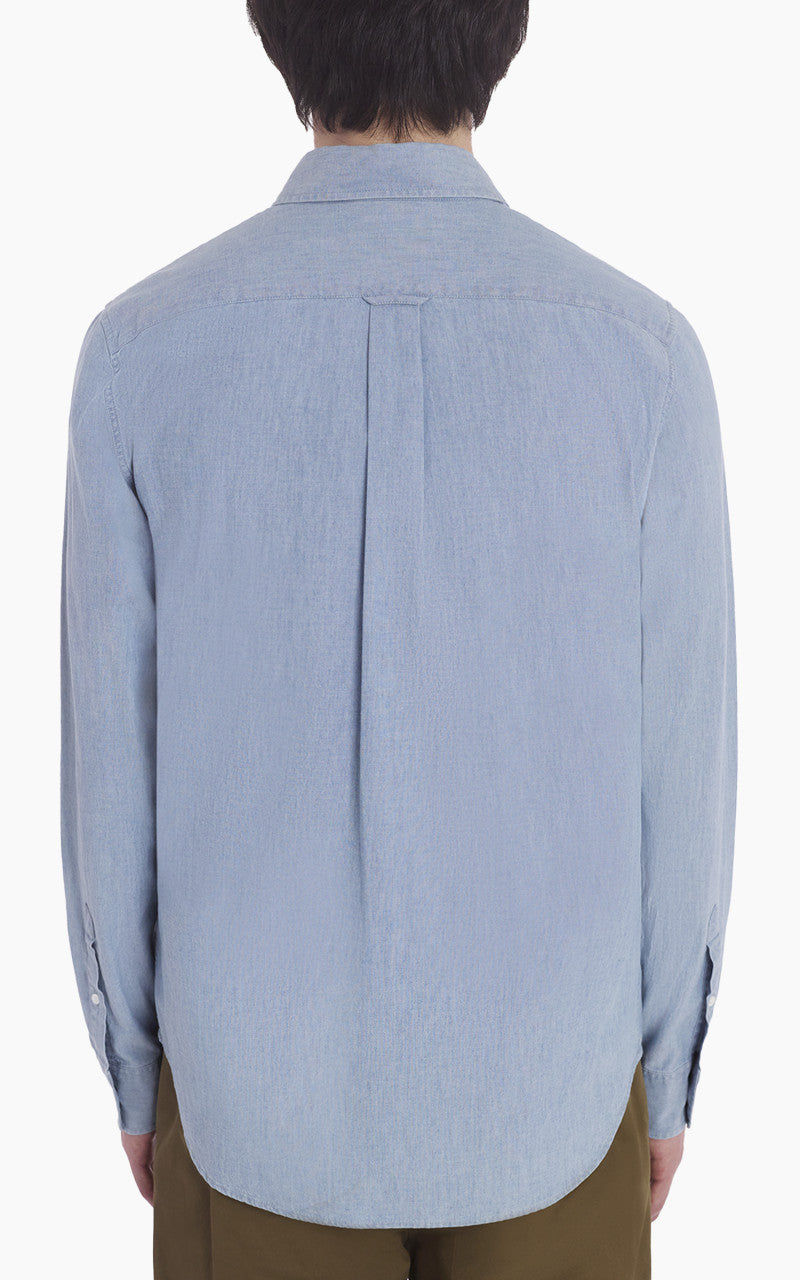 Maison Kitsuné Fox Head Classic Shirt Indigo