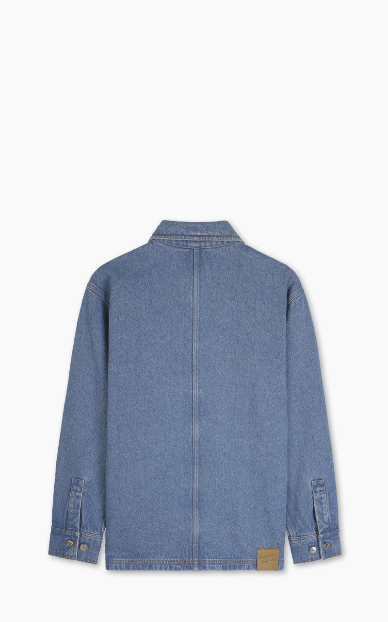 Maison Kitsuné Denim Workwear Jacket Light Stone Indigo