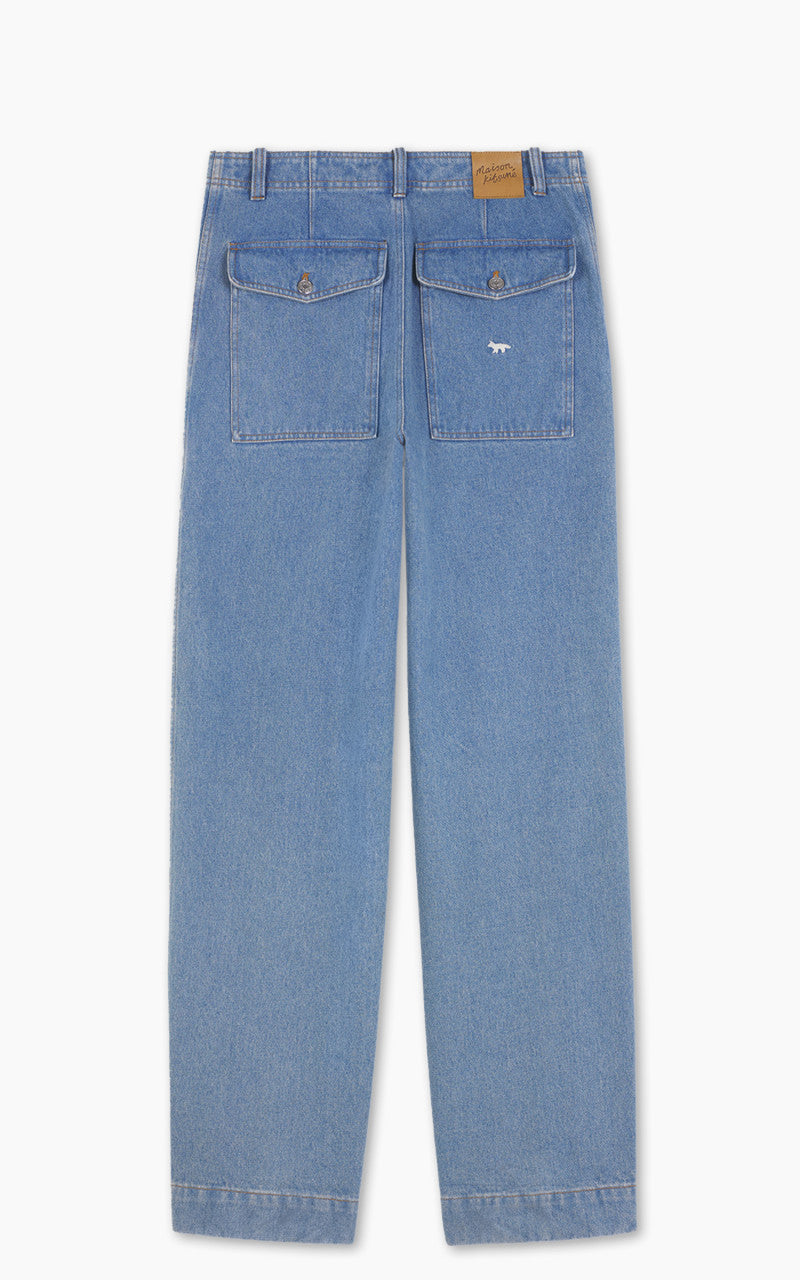 Maison Kitsuné Workwear Pants Light Stone Indigo