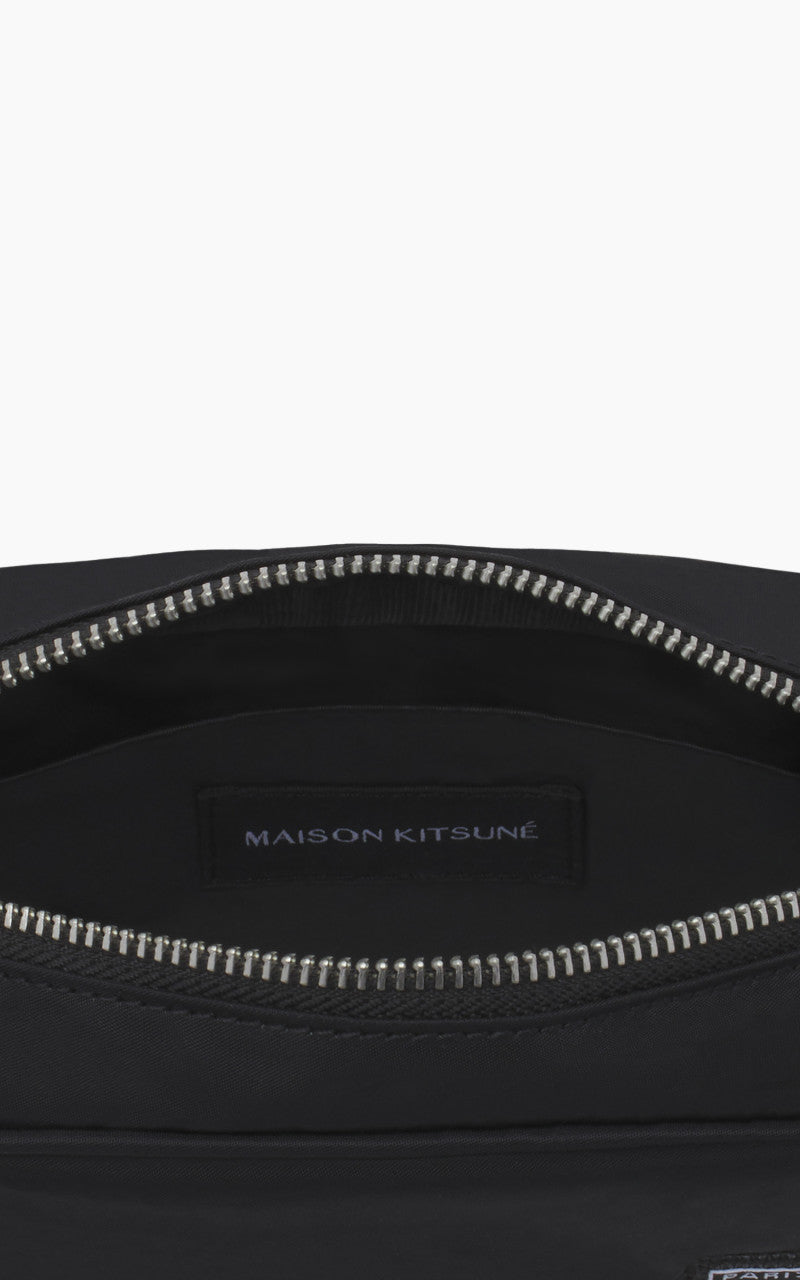 Maison Kitsuné The Traveller Zipped Pouch Black