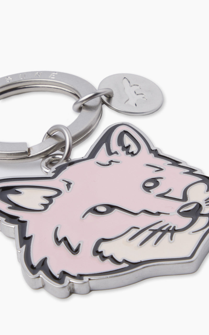 Maison Kitsuné Bold Fox Head Keyring Milkshake