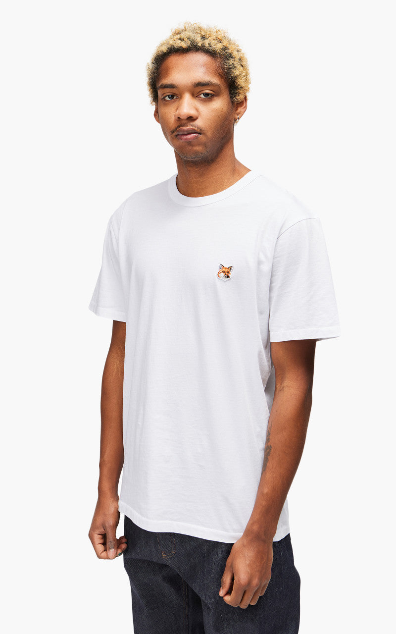 Maison Kitsuné Fox Head Patch Classic T-Shirt White