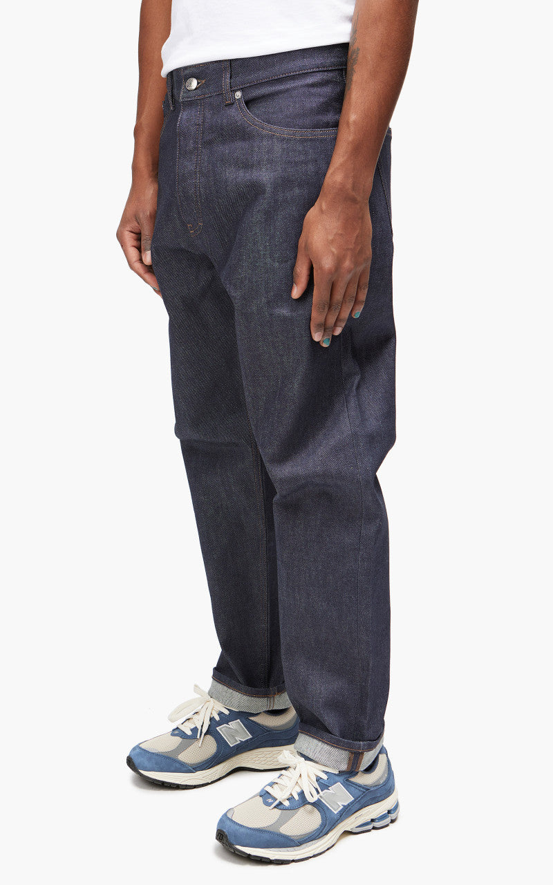 Maison Kitsuné Tapered Fit Jeans Unwashed Indigo