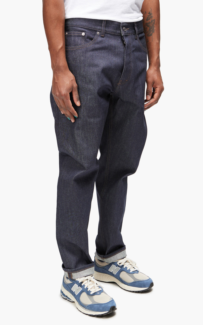 Maison Kitsuné Tapered Fit Jeans Unwashed Indigo