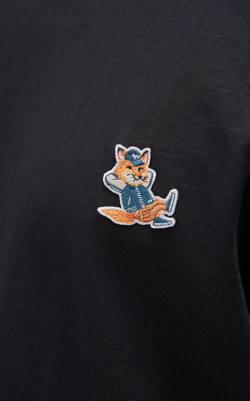 Maison Kitsuné Dressed Fox Patch Classic T-Shirt Black