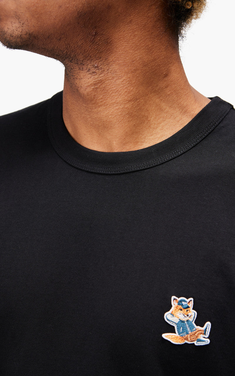 Maison Kitsuné Dressed Fox Patch Classic T-Shirt Black