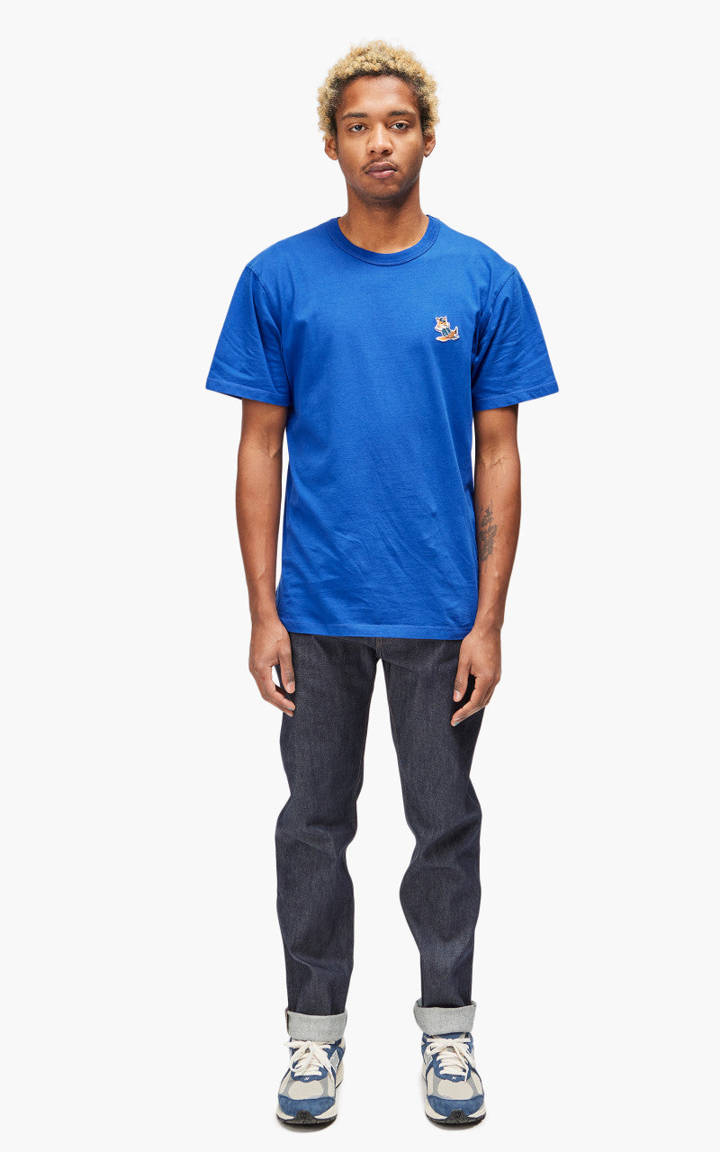 Maison Kitsuné Dressed Fox Patch Classic T-Shirt Deep Blue