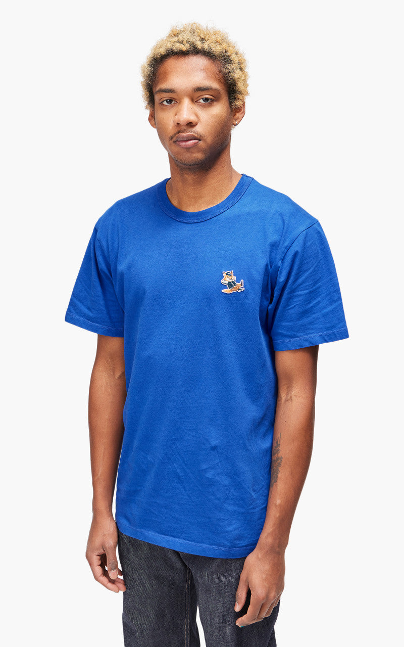 Maison Kitsuné Dressed Fox Patch Classic T-Shirt Deep Blue