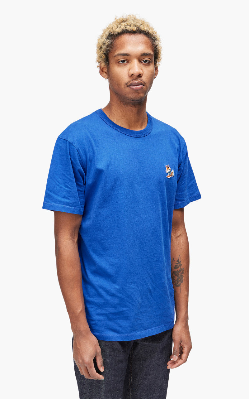 Maison Kitsuné Dressed Fox Patch Classic T-Shirt Deep Blue