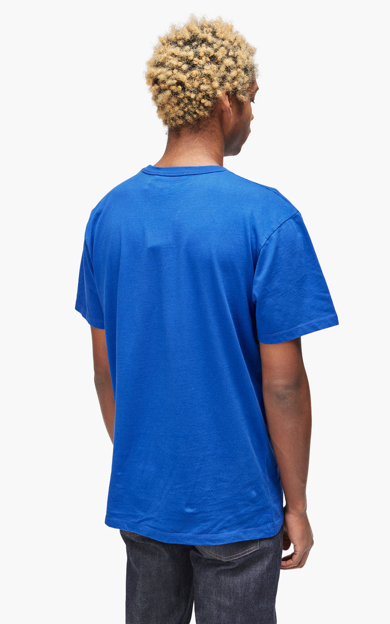 Maison Kitsuné Dressed Fox Patch Classic T-Shirt Deep Blue