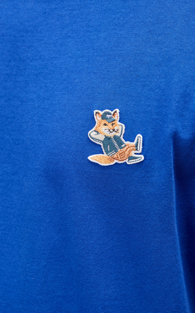 Maison Kitsuné Dressed Fox Patch Classic T-Shirt Deep Blue