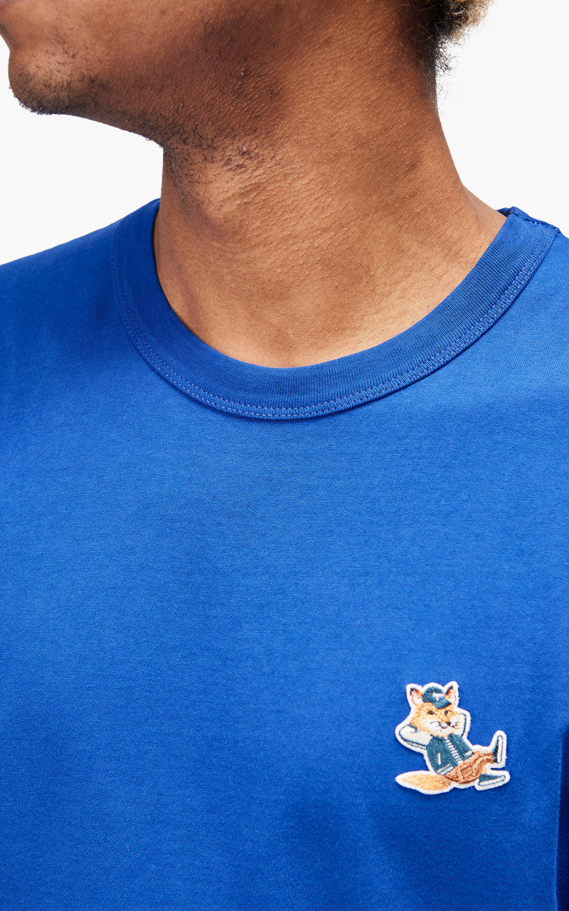 Maison Kitsuné Dressed Fox Patch Classic T-Shirt Deep Blue