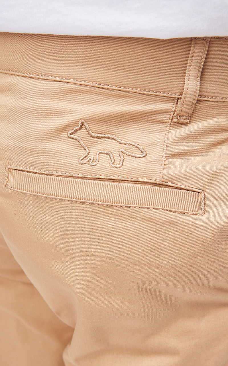 Maison Kitsuné Tapered Pants Beige