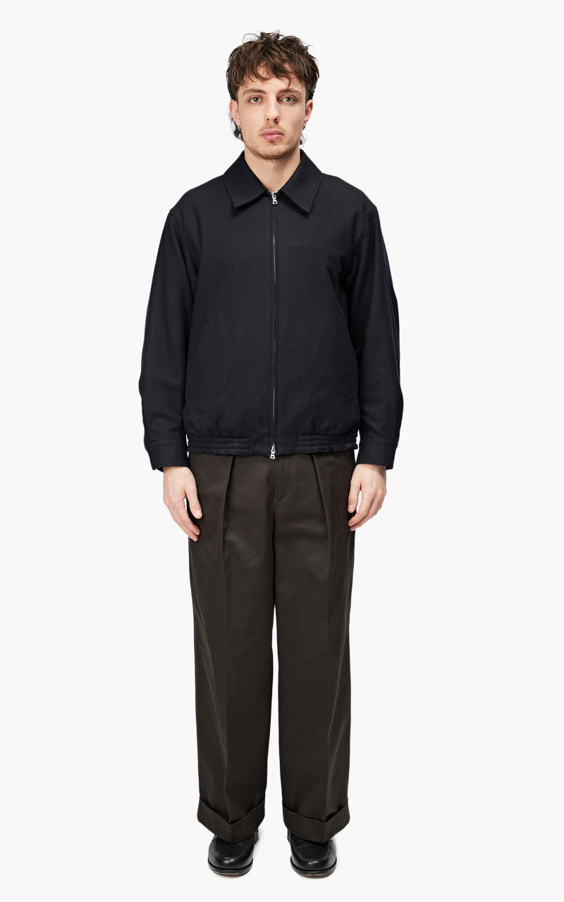 Markaware Pleated Wide Trousers Charcoal