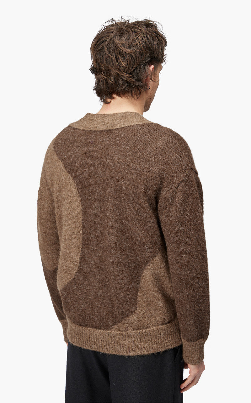 Markaware Alpaca Cardigan Natural Brown