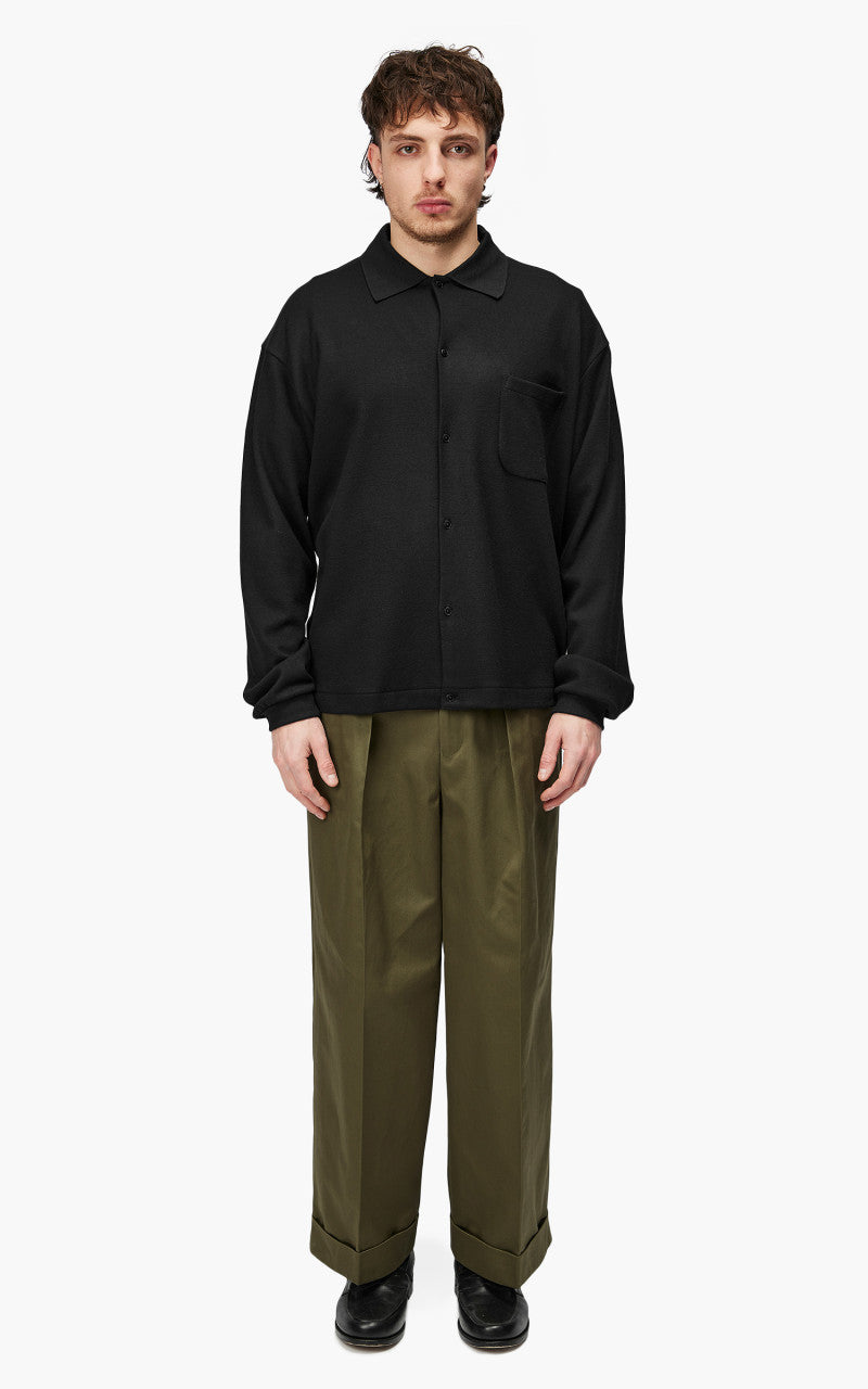 Markaware 'Marka' Polo Cardigan Black