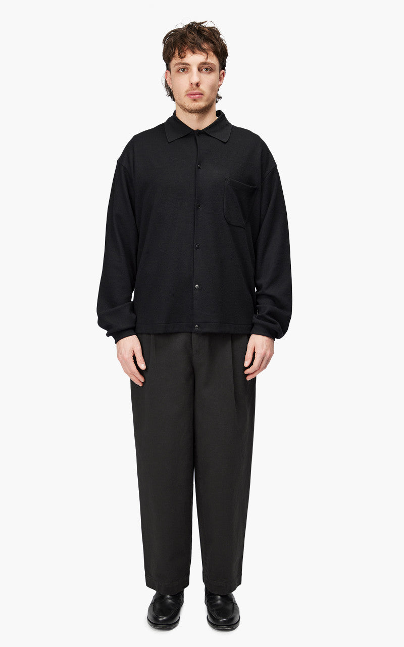 Markaware 'Marka' Officer Pants 2-Tuck Wide Charcoal