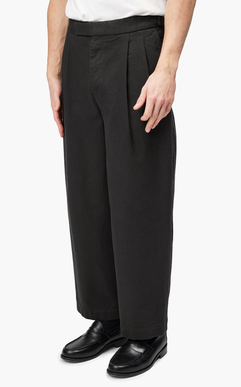 Markaware 'Marka' Officer Pants 2-Tuck Wide Charcoal