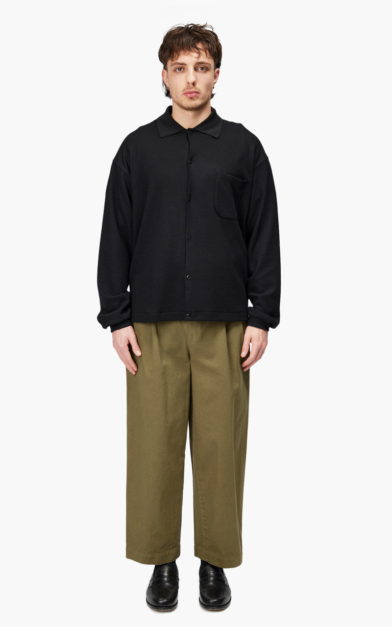 Markaware 'Marka' Officer Pants 2-Tuck Wide Khaki