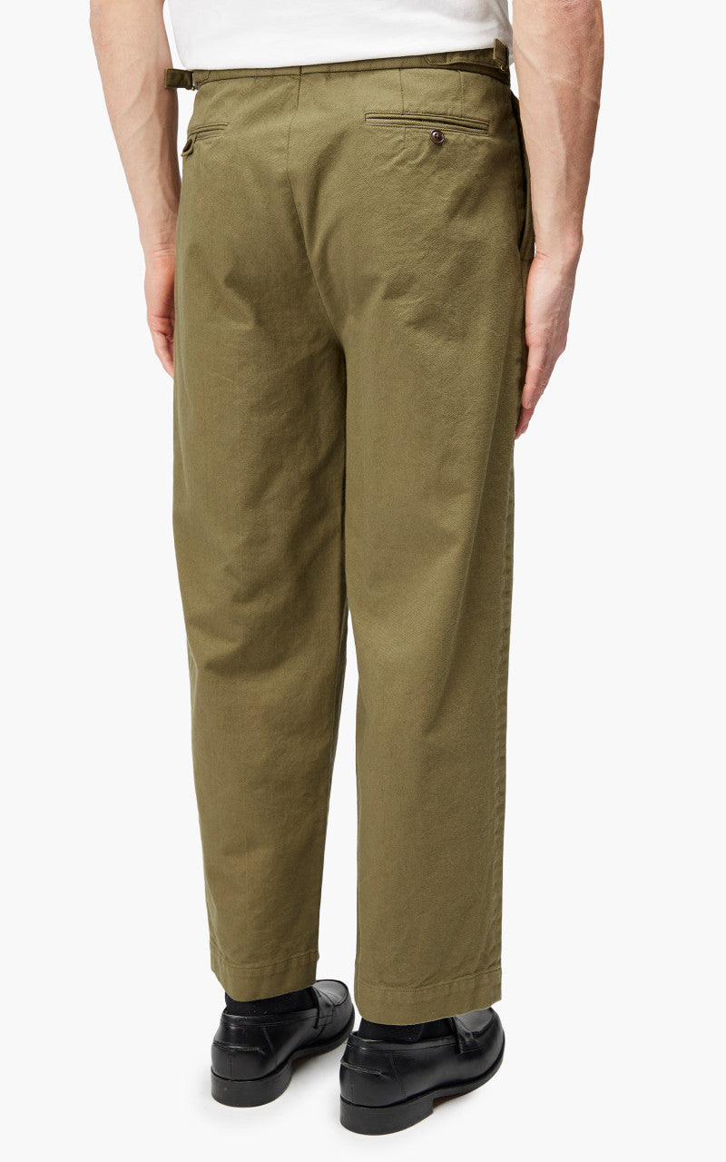 Markaware 'Marka' Officer Pants 2-Tuck Wide Khaki