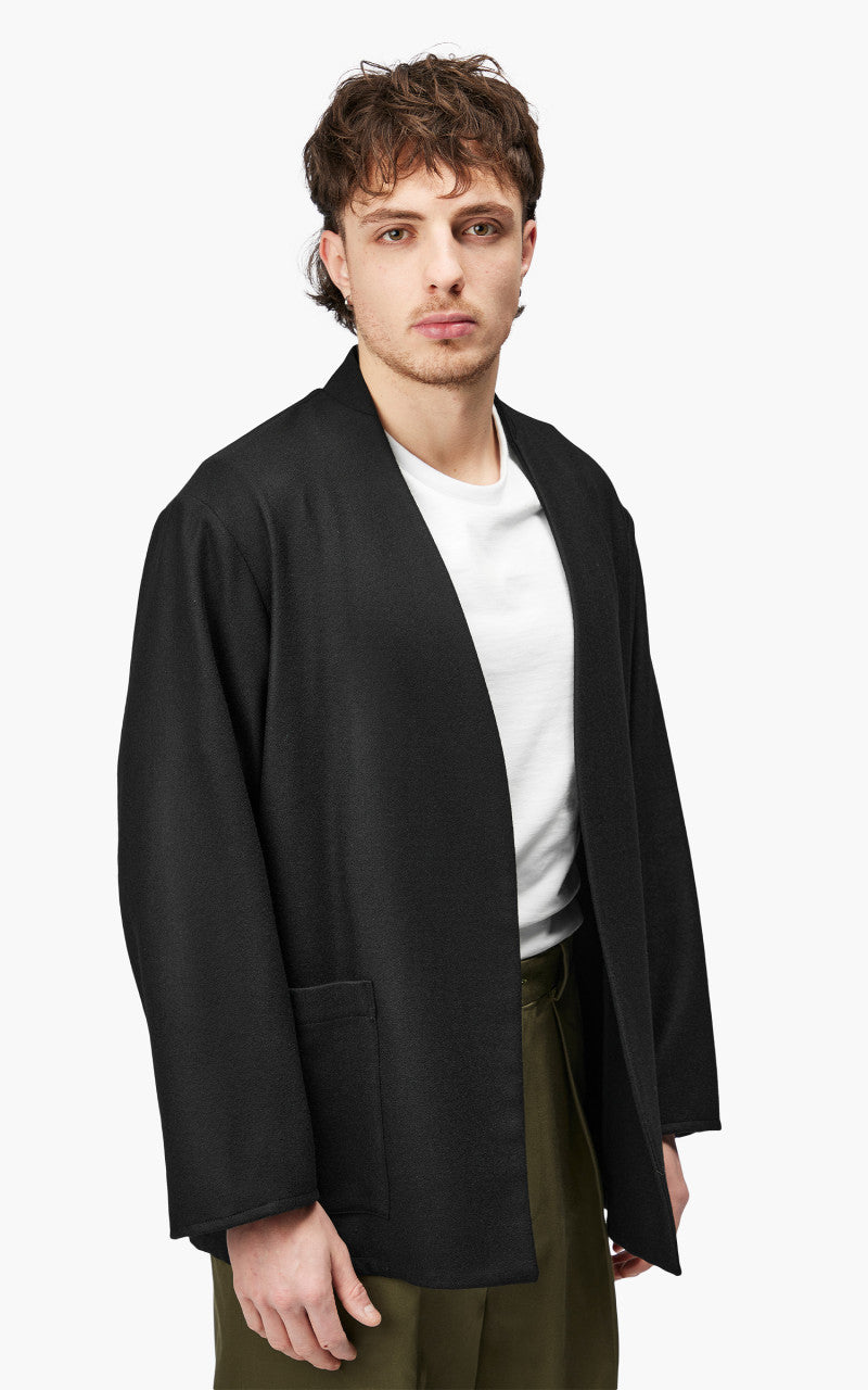 Markaware 'Marka' Lapeless Shirt Jacket Black