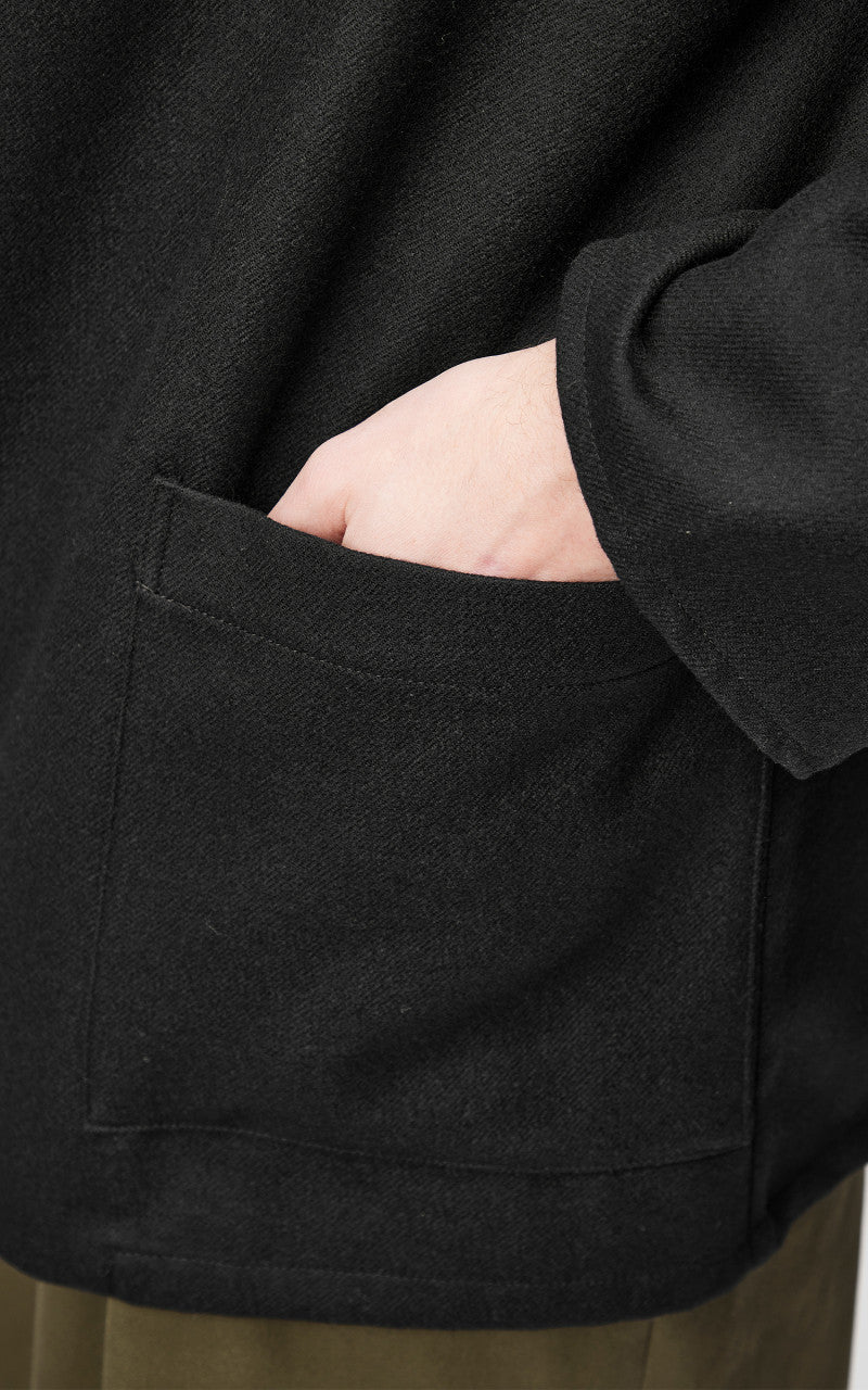 Markaware 'Marka' Lapeless Shirt Jacket Black