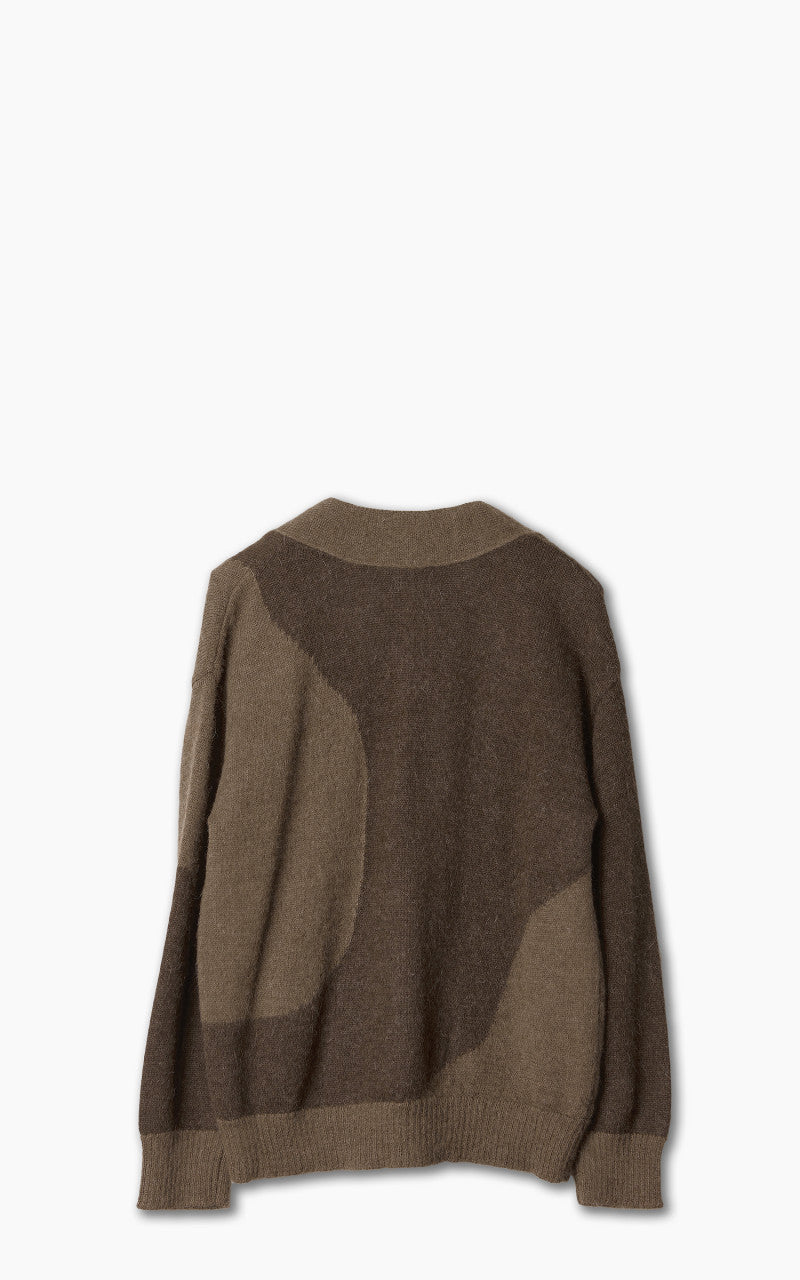 MARKAWARE　 ALPACASTOLE Markaware Alpaca Cardigan Natural Brown