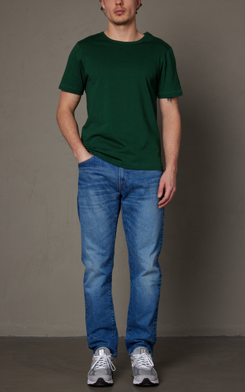 Merz b. Schwanen 215 Heavyweight Crew Neck Tee Classic Green