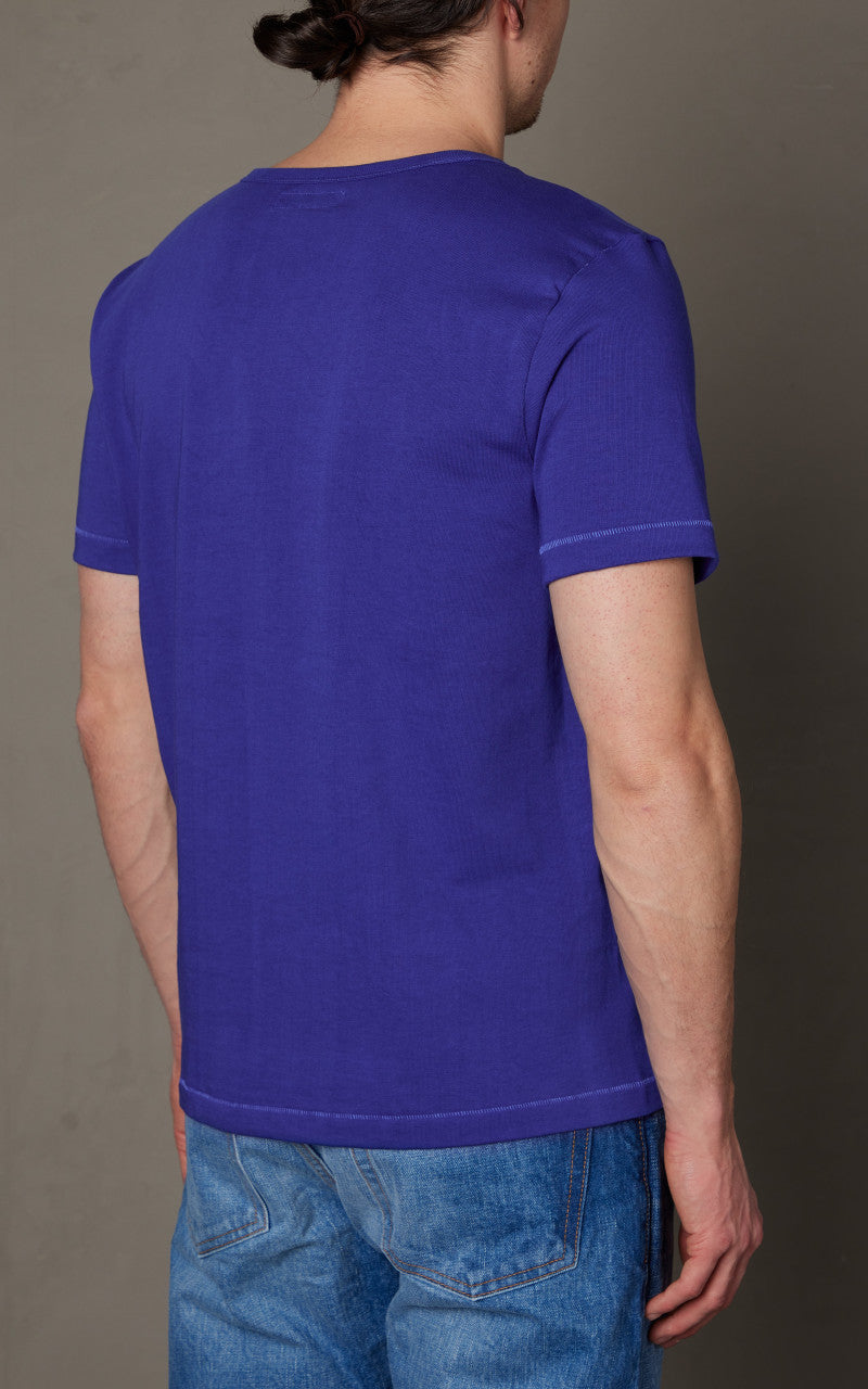 Merz b. Schwanen 215 Heavyweight Crew Neck Tee Vintage Blue