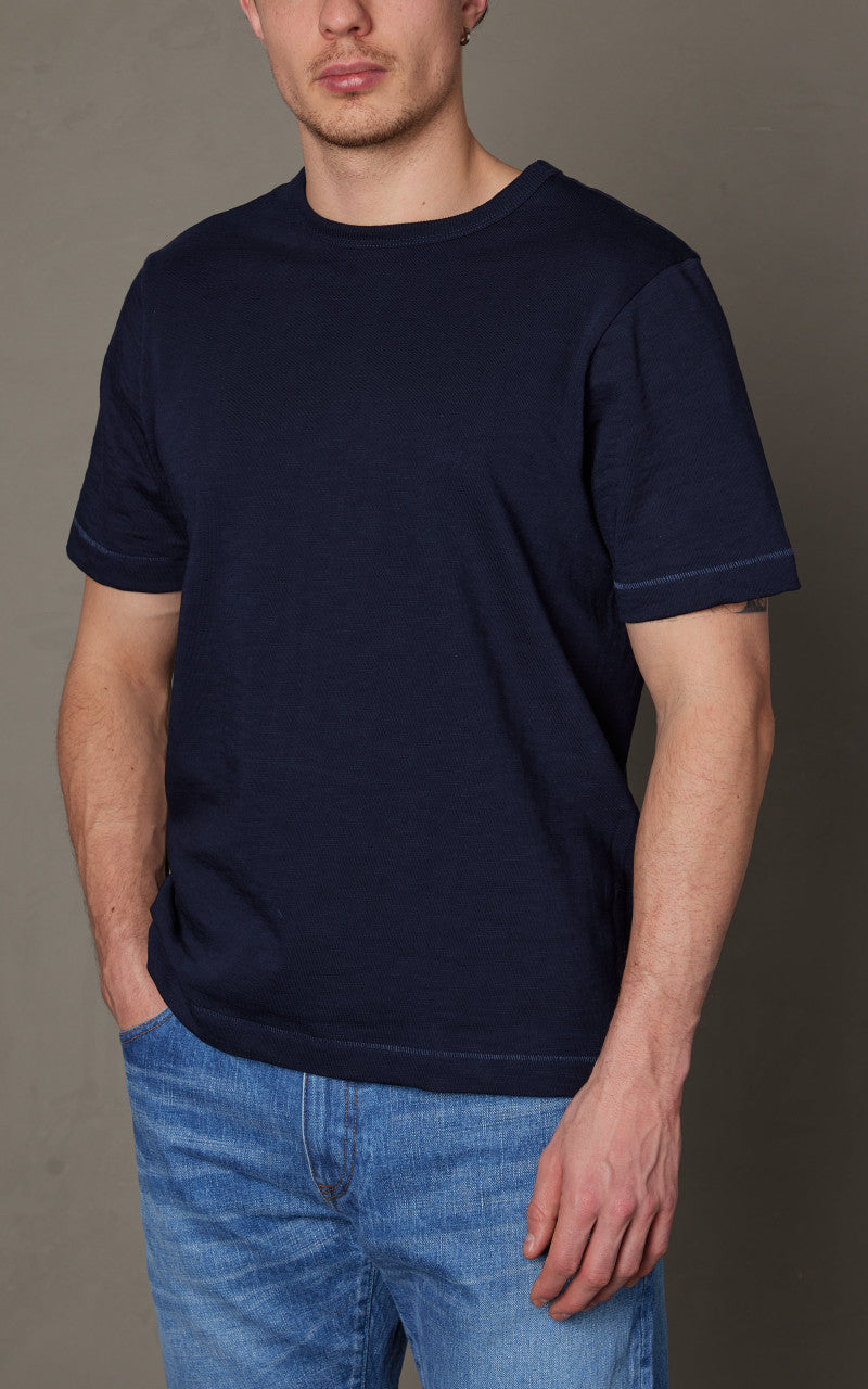 Merz b. Schwanen 2S14 Crew Neck Tee Ink Blue