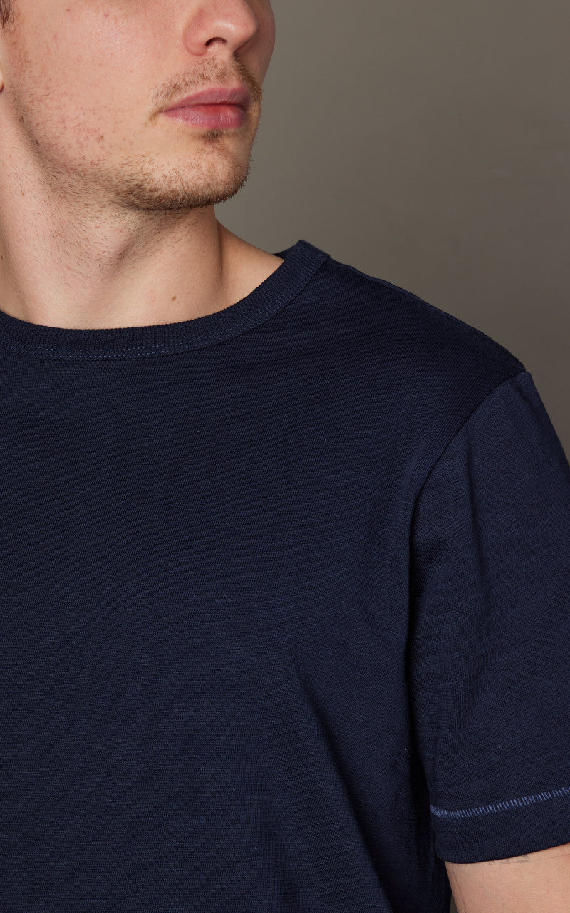 Merz b. Schwanen 2S14 Crew Neck Tee Ink Blue