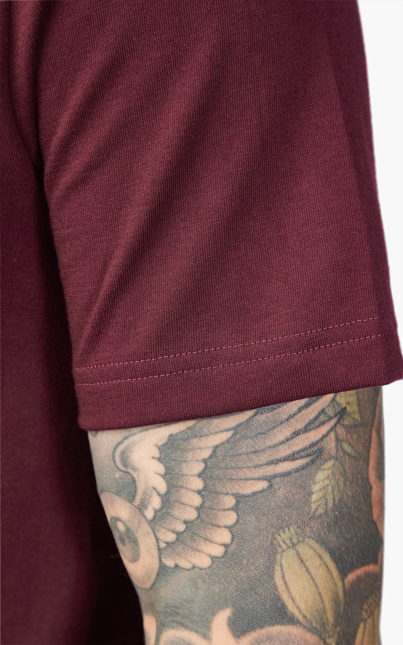 Merz b. Schwanen 1950s Crew Neck Tee Ruby Red