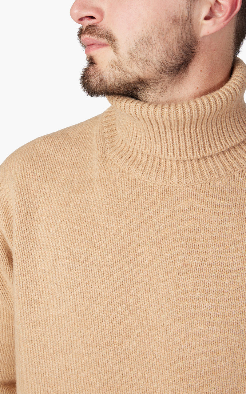 Merz b. Schwanen LOCT01 Roll Neck Pullover Toffee