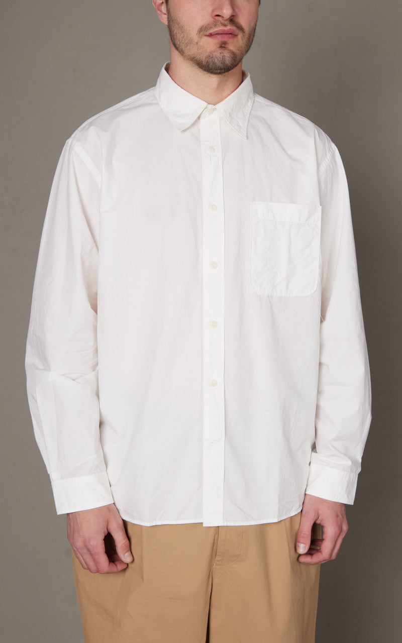 Merz b. Schwanen SHIRT01 Relaxed Fit Shirt White