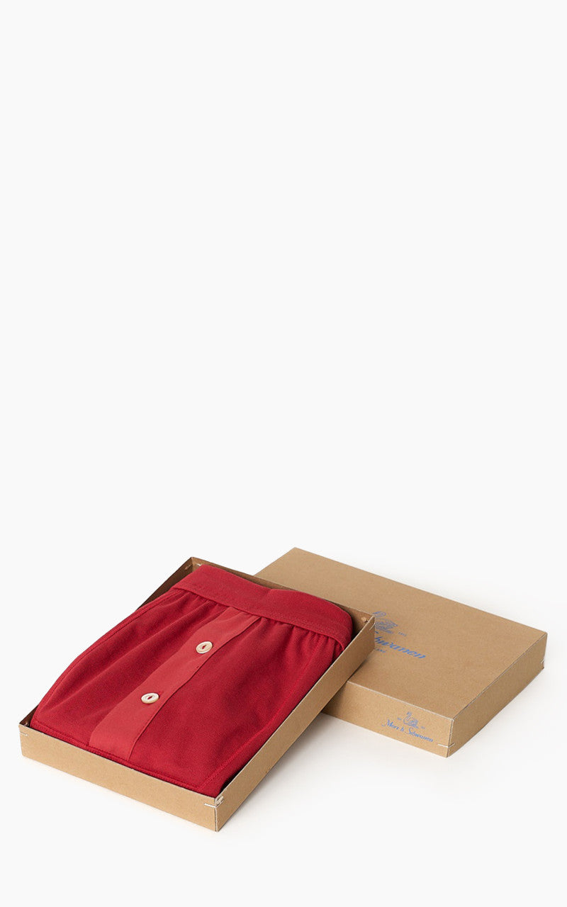 Merz b. Schwanen 255 Button Facing Underpants Red