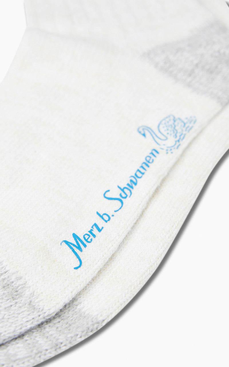 Merz b. Schwanen GS05 Socks Recycled Cotton Nature/Denim Blue