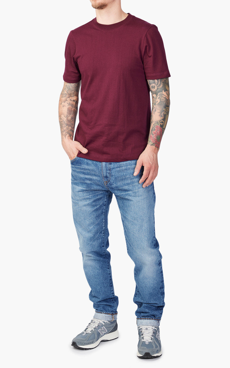 Merz b. Schwanen 1940s Crew Neck Tee Ruby Red