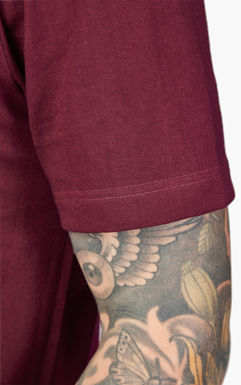 Merz b. Schwanen 1940s Crew Neck Tee Ruby Red