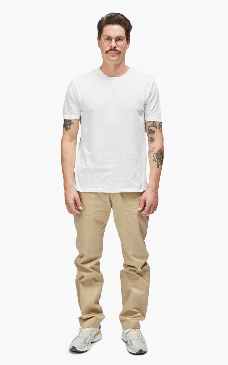 Merz b. Schwanen 1940s Crew Neck Tee White