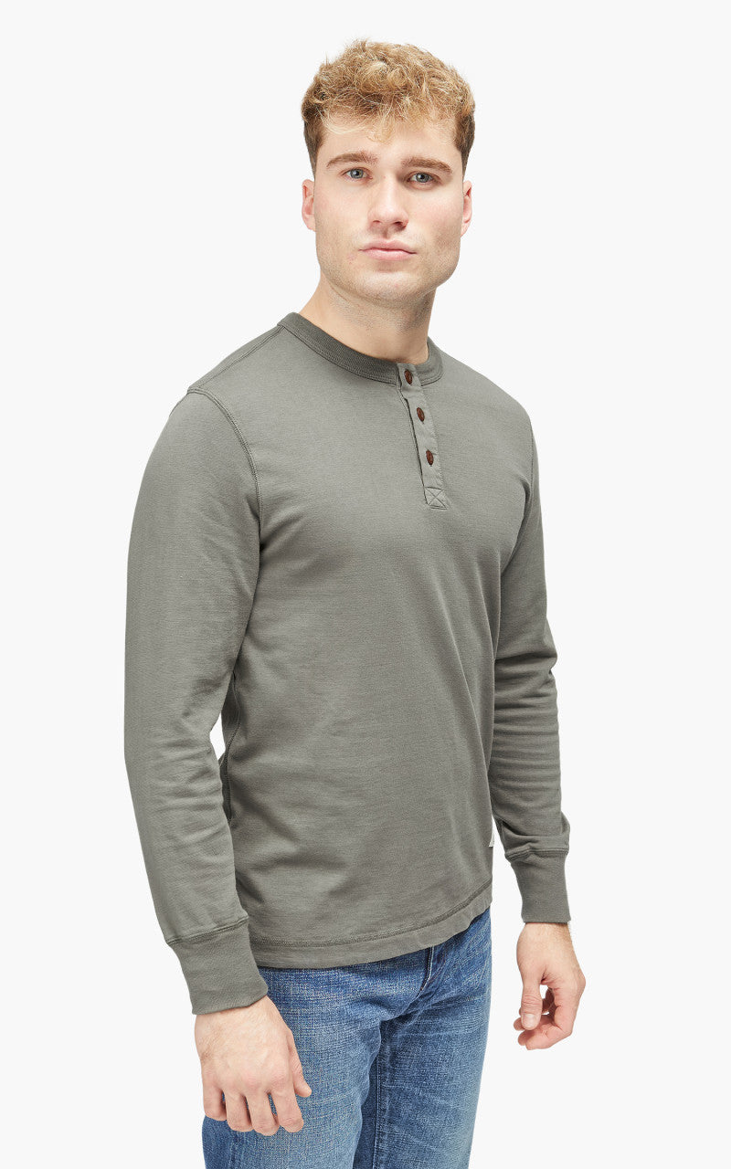 Merz b. Schwanen 228VF Henley Longsleeve Army