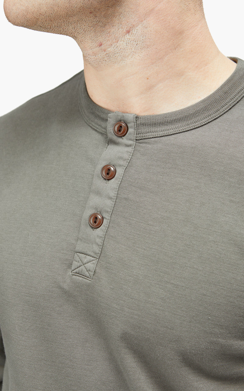 Merz b. Schwanen 228VF Henley Longsleeve Army