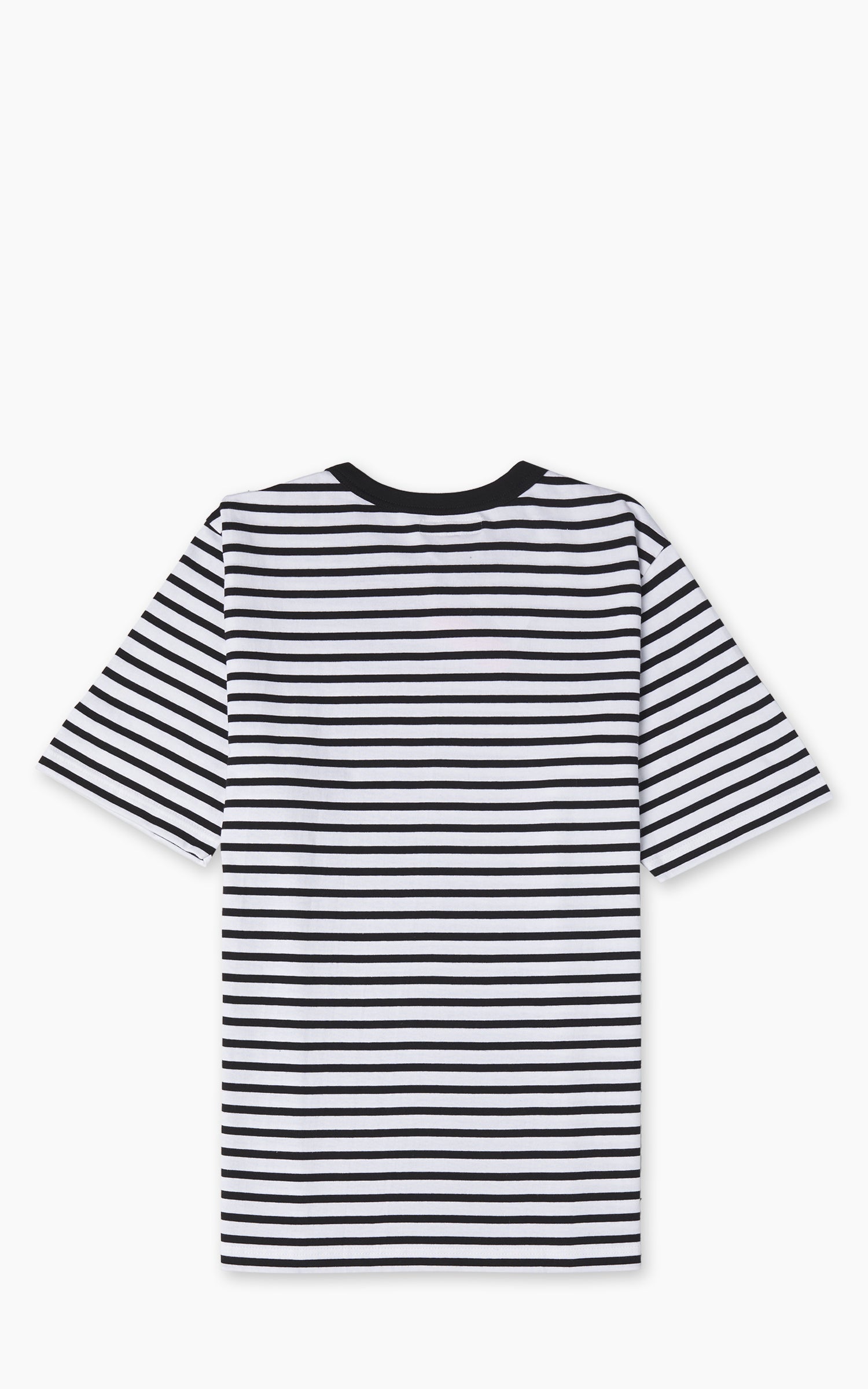Merz b. Schwanen 2M14 Striped Crew Neck Tee Black/White