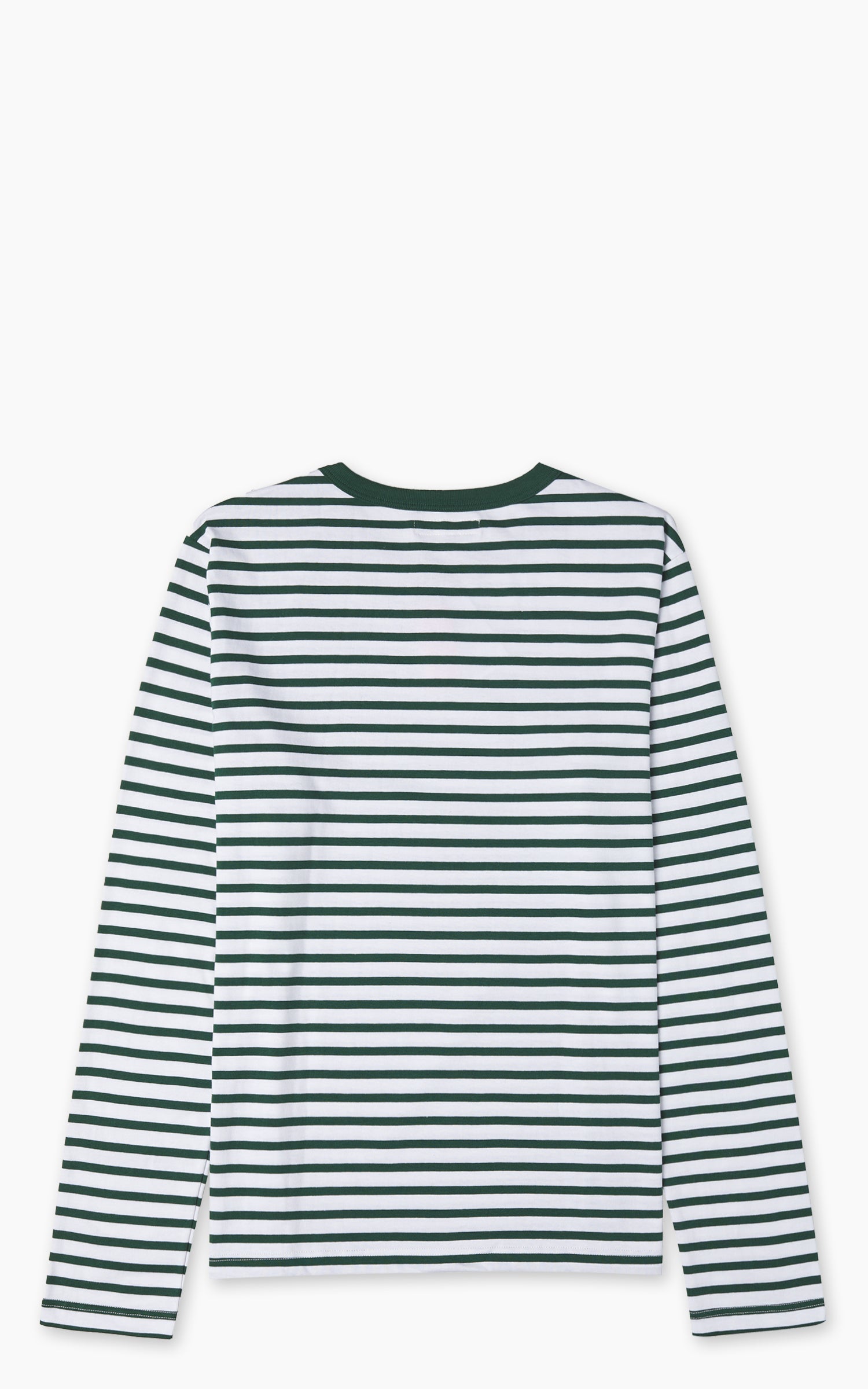 Merz b. Schwanen 2M18 Loopwheeled Longsleeve T-Shirt Green/White